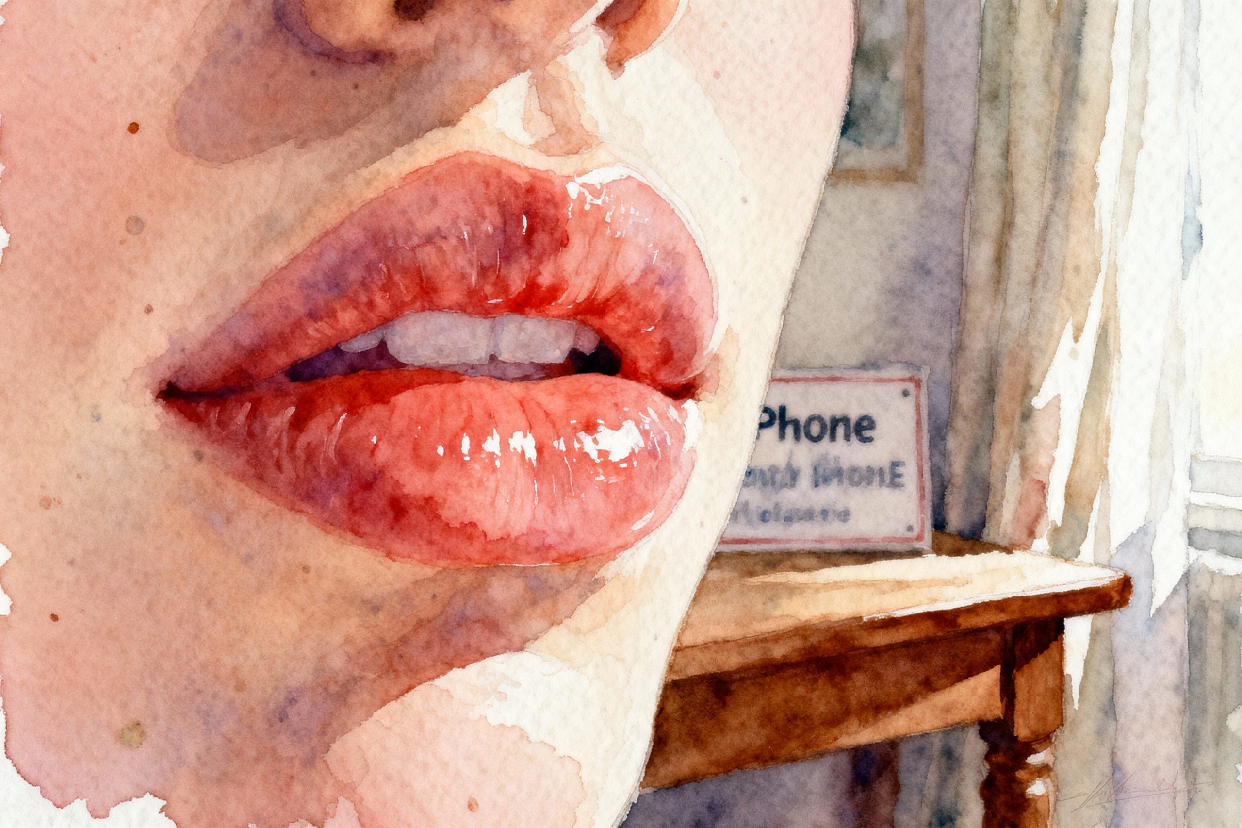 aquarelle lips