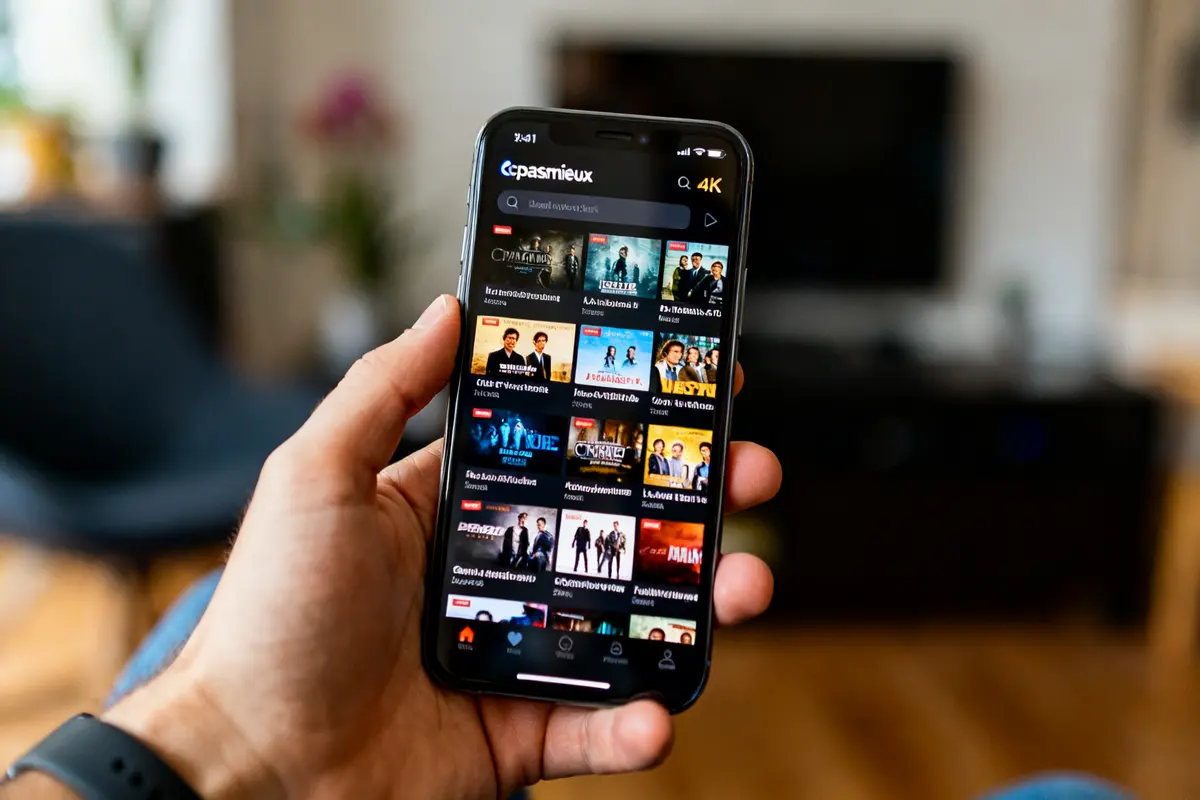 pexels-michal-pech-213601-757318 (1) Main tenant un smartphone avec l'application de streaming cpasmieux affichée à l'écran